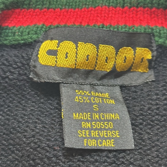 Vintage Santa in his Sleigh Ugly Christmas Sweater Size Small - Picture 2 of 8